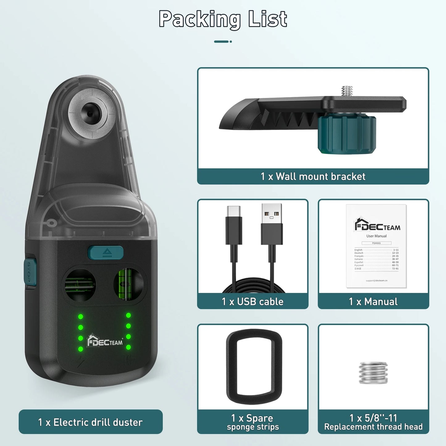 Laser Level & Dust Collector (2 in 1)