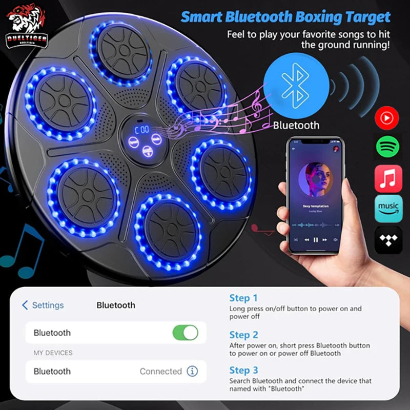 Smart Wall Mounted Bluetooth Music Boxing Trainer