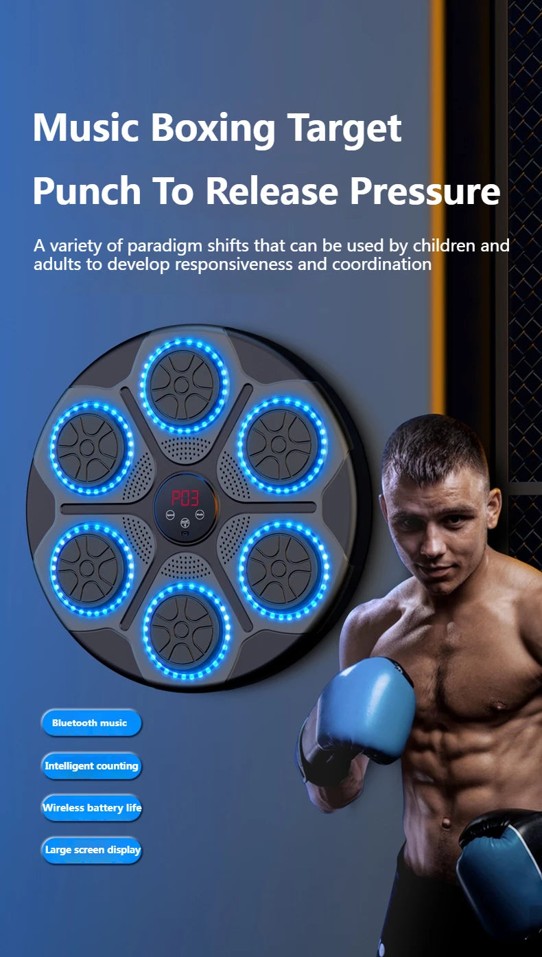 Smart Wall Mounted Bluetooth Music Boxing Trainer